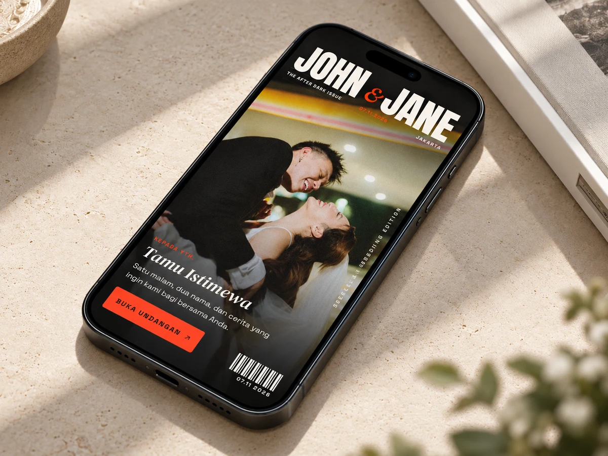 Contoh undangan pernikahan digital Kyra